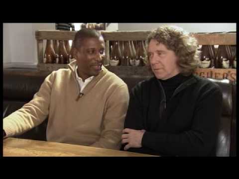 Matt Lorenzo talks to England football legends Ton...