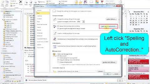How to Turn on Spelling & Grammar Check (Outlook 2010) - by Turner Time Management
