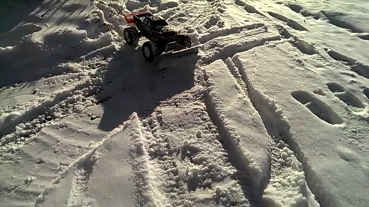 Traxxas Stampede 4x4 VXL Snowplow + Sander YouTube
