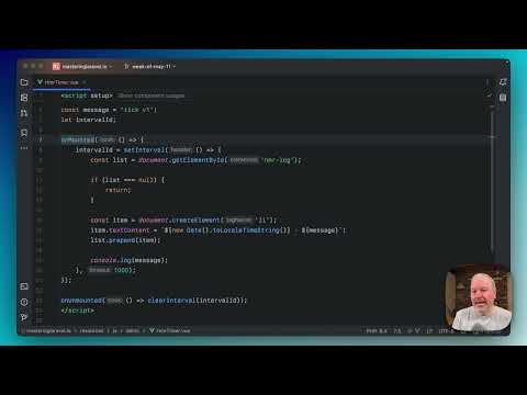 Cleaning up setInterval with Vue's onMounted and onUnmounted