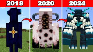 Evolution of Warden 2018-2024 in Minecraft
