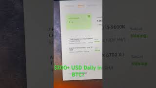 GPU Bitcoin Mining $200+ Daily in BTC Using Nicehash Miner #roadto2k #Nicehash #passiveincome #BTC