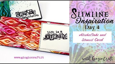 Tutorial: Alcohol ink and Stencil Card