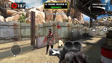 Dead trigger2 head shot tournament my record coach shot gun mk9