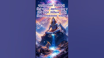 Thumbnail of Shiv rudrakstham Namami Shamishaan Nirvaan roopan 🚩 #bhakti #ytshorts #shortsfeed #mahadev