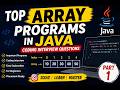 Top Array Programs in Java | Coding Interview Questions