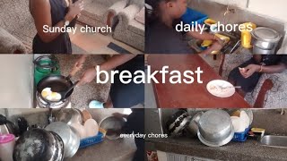 My daily chores in Kenya as a domestic worker l church day l daily chores l vlog l SILENT VLOG 