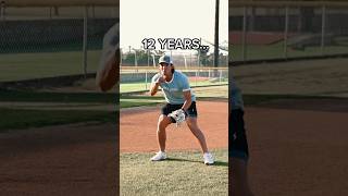 I didn’t learn this till COLLEGE. It takes only 20 seconds to learn.  #baseball #infield screenshot 4