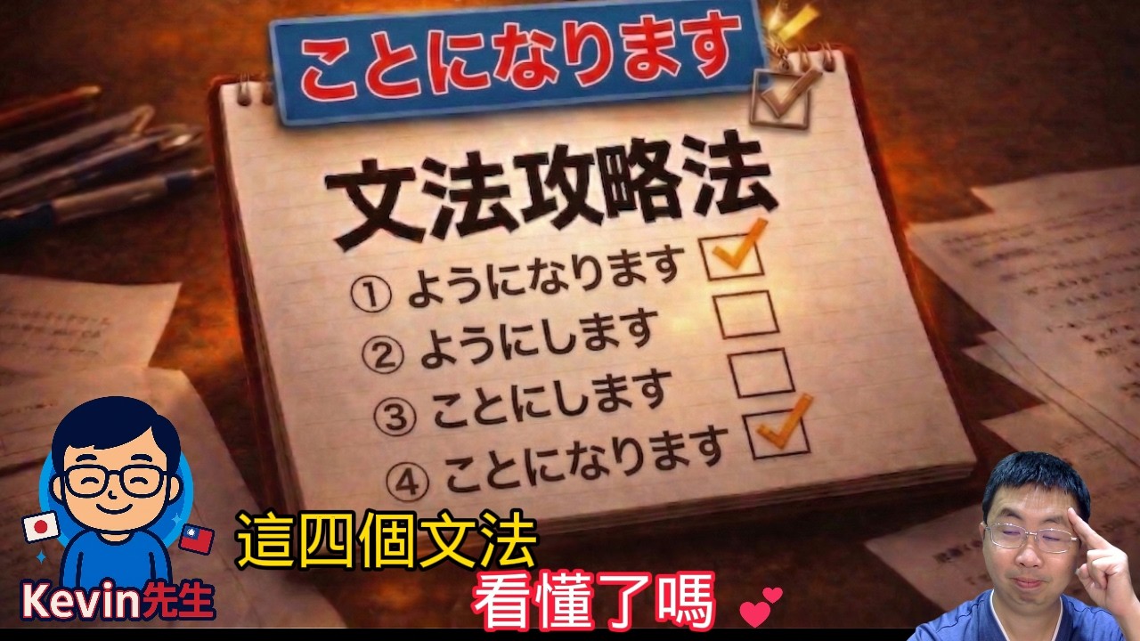 N4文法的4兄弟「第4️⃣集」｜ |ことになります 事實、規定 | 4月8日起~(三)晚上N4免費線上課~開課中，等你來報名哦。