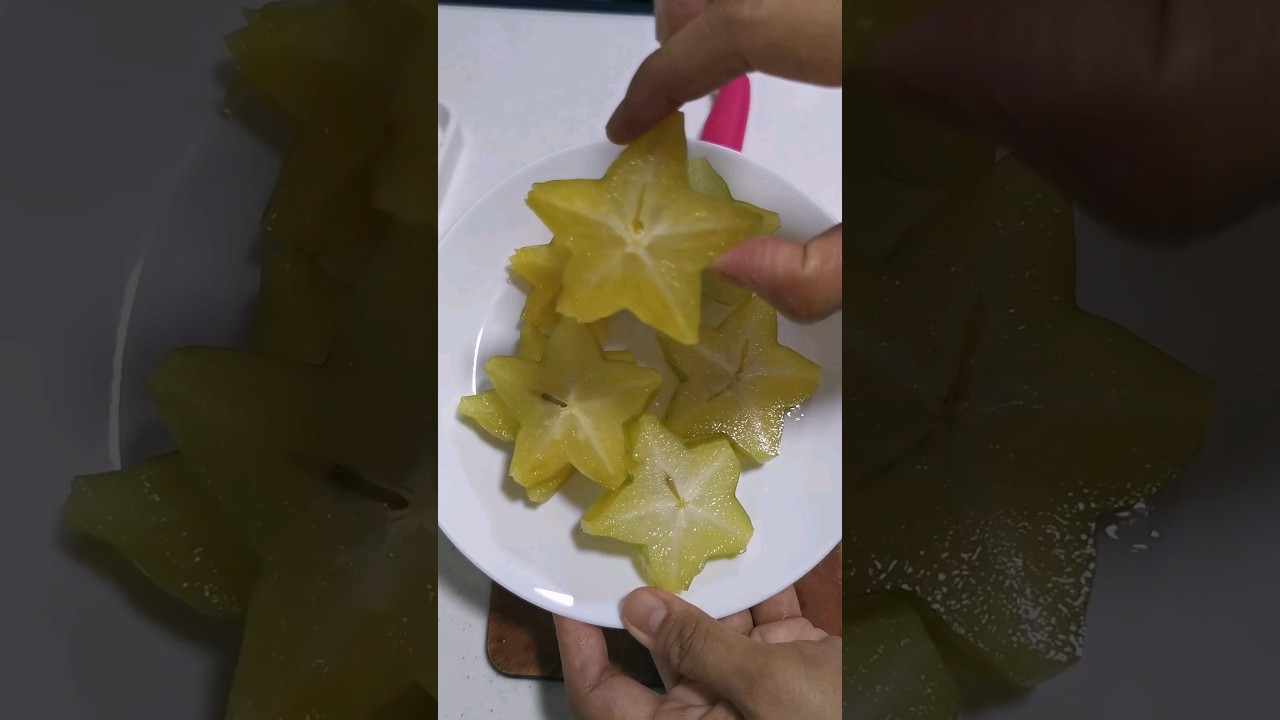 How to cut starfruit 
