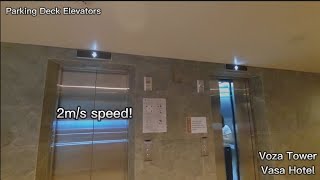 Fast Hyundai Yzer Elevators - Voza Tower, Surabaya Parking Deck