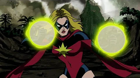 Ms Marvel (Carol Danvers) - All Powers & Fights Sc...
