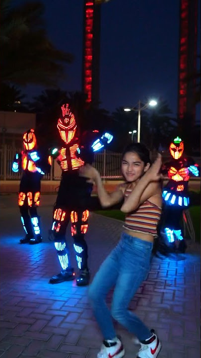 Bollywood dances are very incendiary! #shinescreed #lightshow #dance #uae #bollywood
