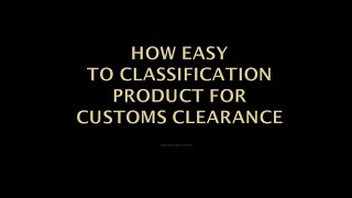 Expert Harmonized system code