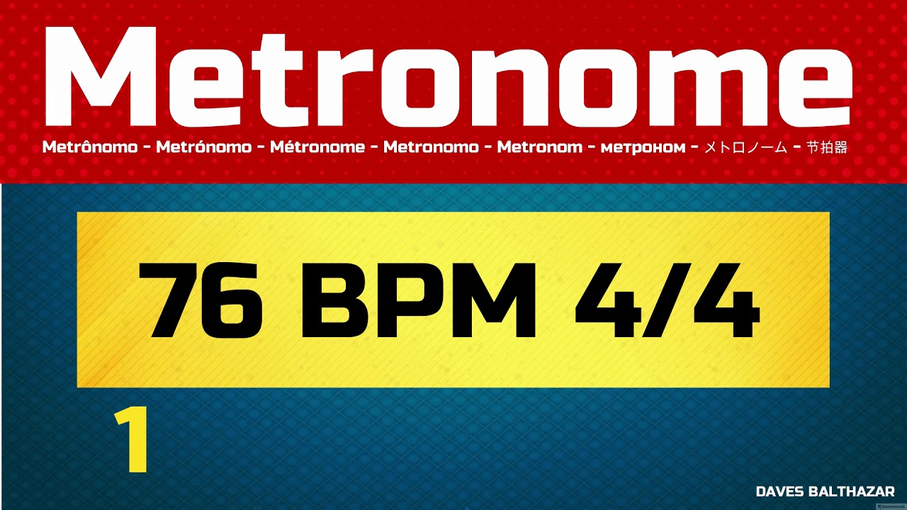 metronome 76 bpm