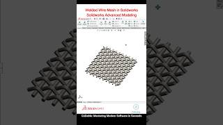 Welded Wire Mesh in Solidworks | Solidworks Advanced Modeling #weldedfencesolidworks #CADable