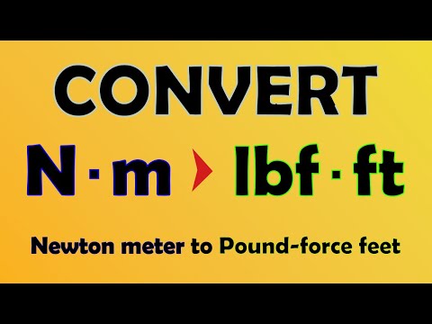 Vídeo: Pots convertir lb a lbf?