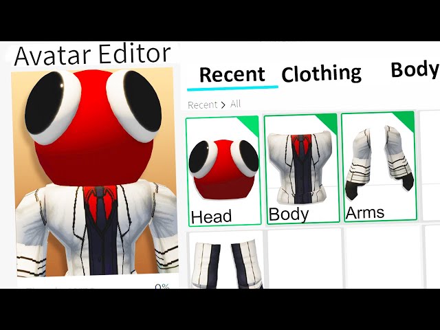 OUTFIT CODE) How to make ORANGE from RAINBOW FRIENDS in Roblox