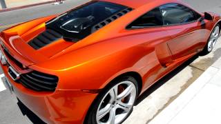 Volcano Orange McLaren MP4-12C @ McLaren Newport Beach