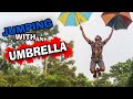 Jumping with an Umbrella - Will it save me? | Umbrella parachute Test in 2020 | Sinhala Experiment☂️