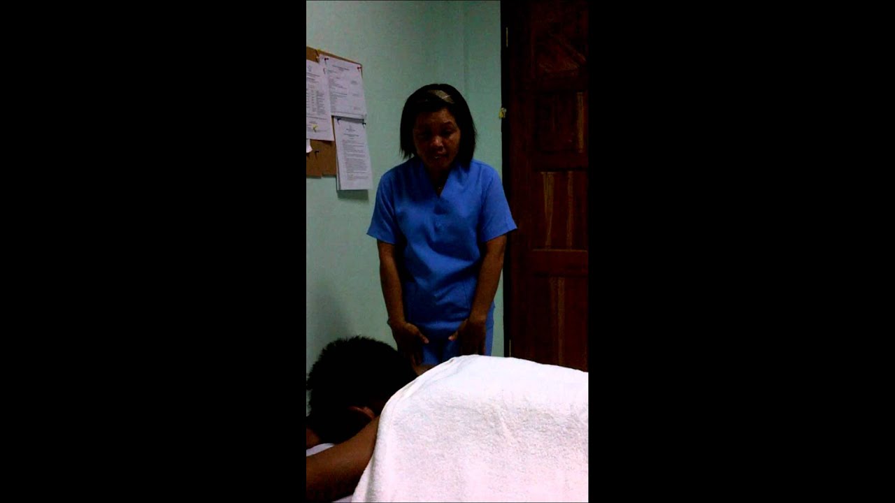 Philippine massage therapist IDENTIFYING VARIOUS BODY PARTS