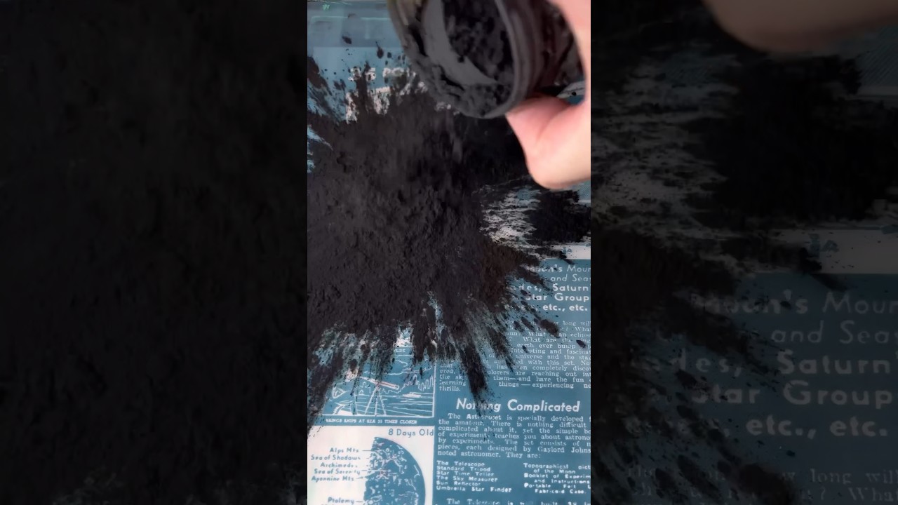 Screen Printing with charcoal powder