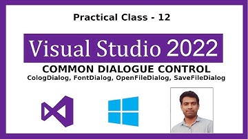 L-12 Common Dialog Box- ColorDialog, FontDialog, OpenFileDialog, SaveFileDialog in VB.Net