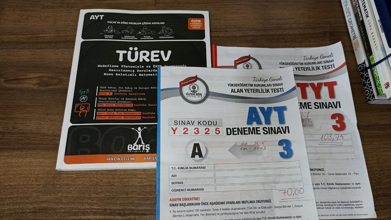 çıtır tyt 70 ayt - özdebir deneme sonucum | 14 OCAK 