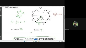 Honors Geometry - 9.4 Video Notes - Area of Regular Polygons