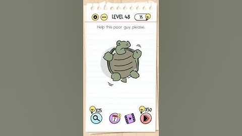 Brain Test Level 48 Help this poor guy, please