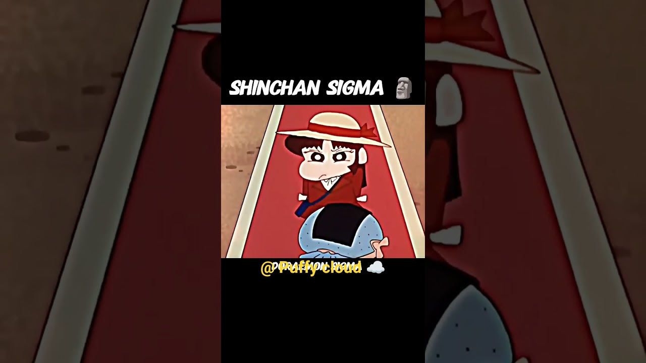 shinchan sigma moment 😂😂@ short @ funny@ puffy cloud☁️
