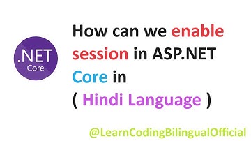How can we enable session in ASP.NET Core in Hindi