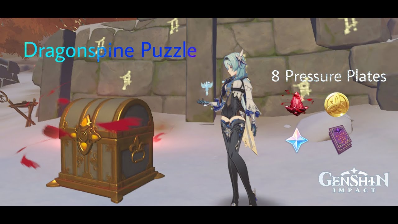 Dragonspine Pressure Plate Puzzle Full Guide Genshin Impact YouTube