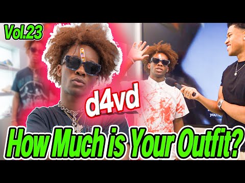 Asking d4vd how much his outfit costs!