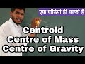 Centroid, Centre of Mass and Centre of Gravity by Nooruddin Khan | Study Channel