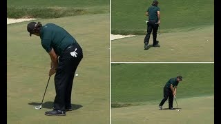 Phil Mickelson snaps at US Open as he deliberately putts ball twice BEFORE it stopped