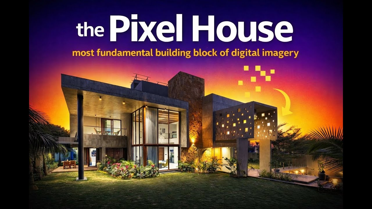 7000 Sq.Ft Pixel House taking Advantage of Views, Orientation, and Form Building of Digital Imagery