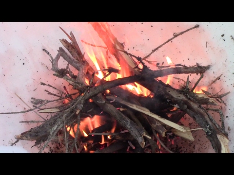Video: How To Make A Fire In Winter