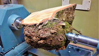 Woodturning - Burl, Bark and Moss