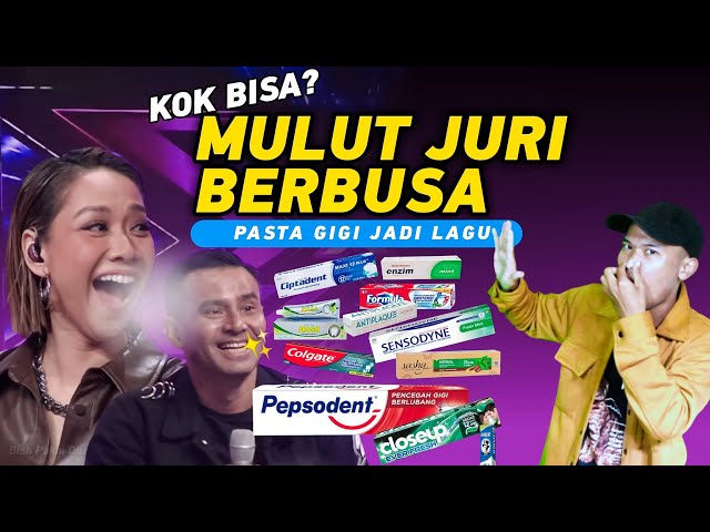 NGAKAK SAMPAI BERBUSA PASTA GIGI JADI LAGU MEMBUAT SEMUA JURI TERTAWA LEPAS class=