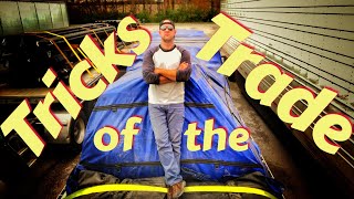 Tarping a Flatbed Load | SPECIAL TECHNIQUE for Flatbed Trucking
