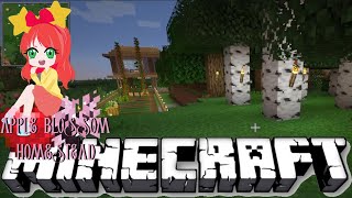 Building the Orchard -  Apple Blossom Homestead Minecraft Survival Episode 2 screenshot 5