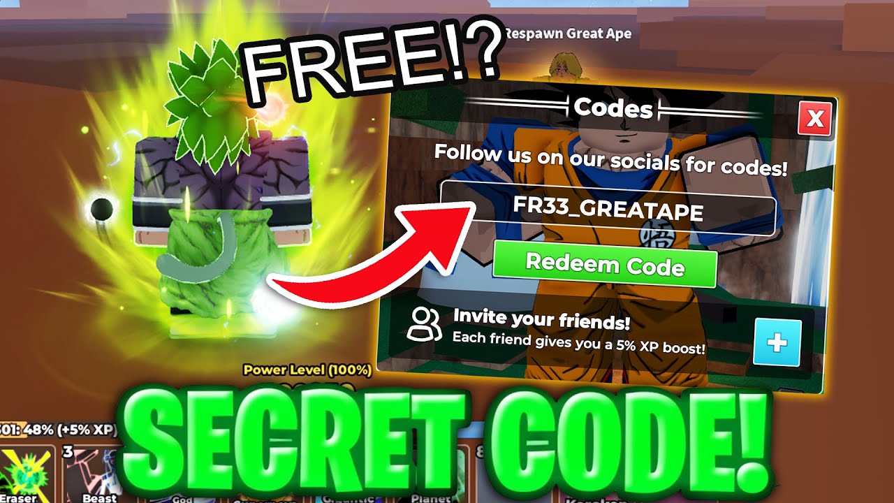 *NEW CODES* ALL WORKING GREAT APE REWORK UPDATE CODES FOR DRAGON SOUL ...
