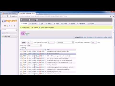 PHP OOP Tutorials  MySQL Database Example Part 1 3