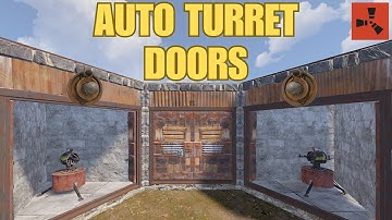 🔥 Rust Auto Turret Defense – HBHF Sensor + Auto Door Setup!