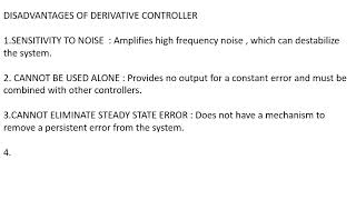 Disadvantages of proportional ,integral, Derivative And PID CONTROLLER ,CSE 2024 PYQ UPSC