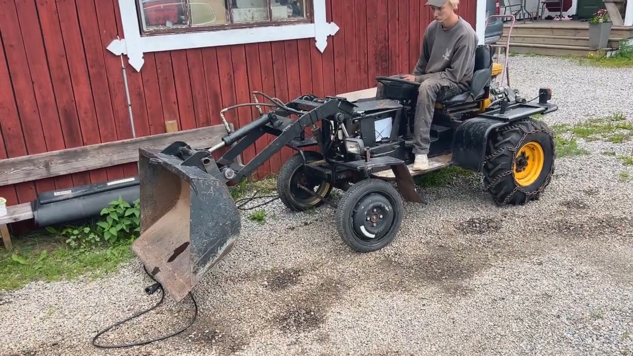 Trädgårdstraktor Eget bygge