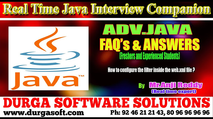 Java Interview Companion||Adv Java || How to configure the filter inside the web.xml file ?