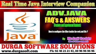 Java Interview Companion||Adv Java || How to configure the filter inside the web.xml file 