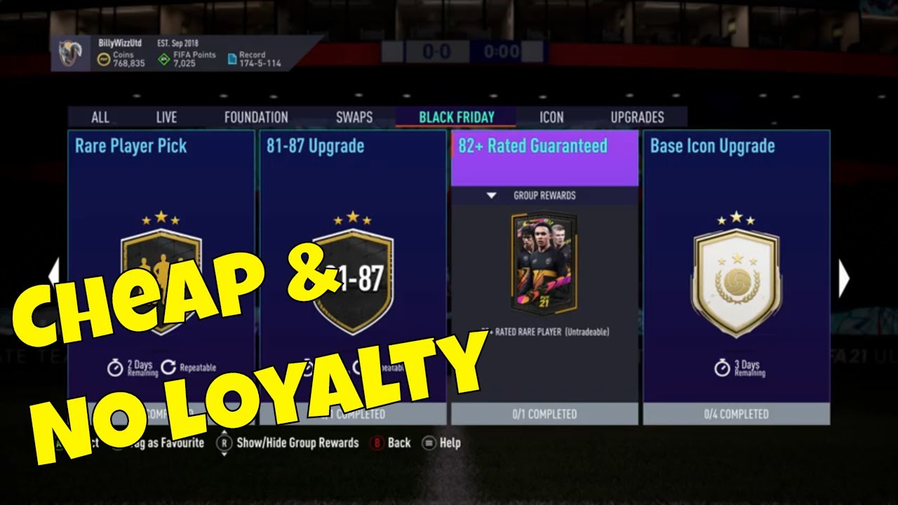 FUT 21 - SBC - 82+ Rated Guaranteed - Cheap & No Loyalty